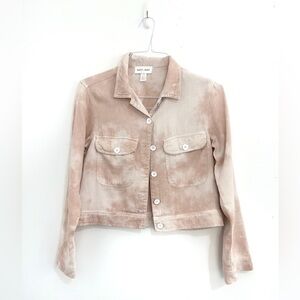 Bella Dahl Pink Tie Dye Tencel Jacket Sz XS